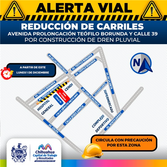 ¡ALERTA VIAL! POR CONSTRUCCIÓN DE DREN PLUVIAL REDUCIRÁN CIRCULACIÓN EN CALLE 39 EN BARRIO EL BAJO