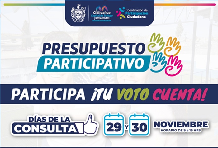 RECUERDA: ESTE 29 Y 30 DE NOVIEMBRE SON LAS VOTACIONES DEL PRESUPUESTO PARTICIPATIVO 2026