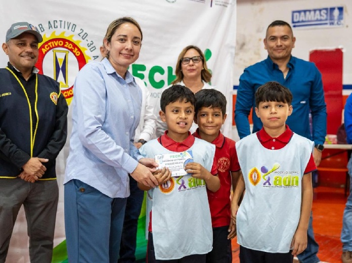 FECHAC Y CASA ACTIVO VEINTE TREINTA BRINDAN UNA TARDE DE JUEGOS CON EL TORNEO ANUAL DE VOLEIBOL PARA LAS NIÑAS Y NIÑOS DEL MODELO ADN EN DELICIAS