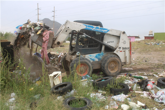 LIMPIA MUNICIPIO TERRENOS BALDÍOS Y TIRADEROS CLANDESTINOS; RETIRÓ MIL 237 TONELADAS DE RESIDUOS EN NOVIEMBRE