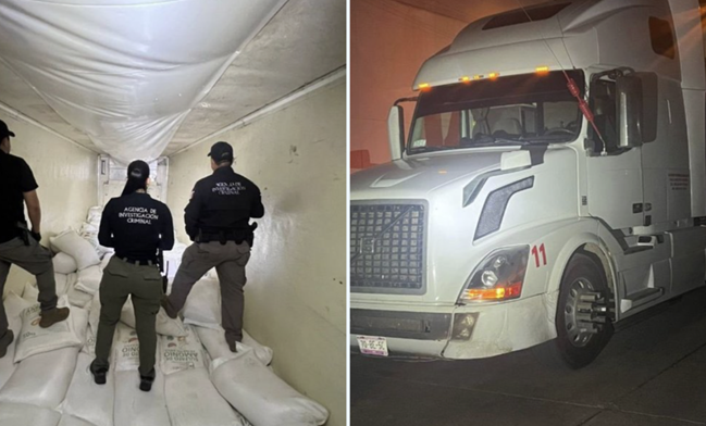 AUTORIDADES FEDERALES ASEGURARON 320 KILOGRAMOS DE METANFETAMINA EN SINALOA.
