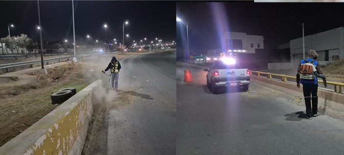 GRACIAS A OPERATIVOS NOCTURNOS, MUNICIPIO MANTIENE LIMPIAS VIALIDADES PRINCIPALES