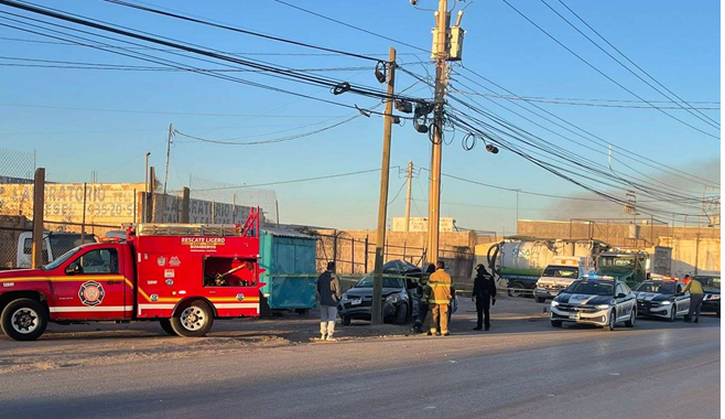 SE IMPACTA CONTRA POSTE Y MUERE EN EL LOMBARDO TOLEDANO