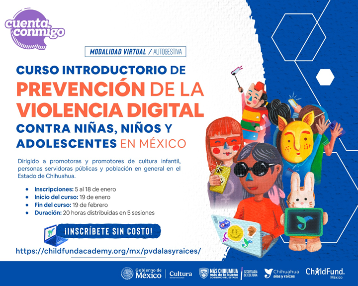 INVITA “ALAS Y RAÍCES” A CURSO SOBRE PREVENCIÓN DE VIOLENCIA DIGITAL