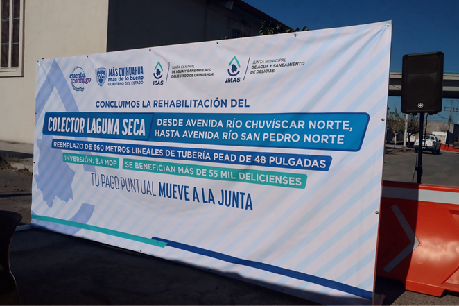 INICIA GOBIERNO DEL ESTADO ÚLTIMA ETAPA DE REHABILITACIÓN DEL COLECTOR DREN LAGUNA SECA EN DELICIAS