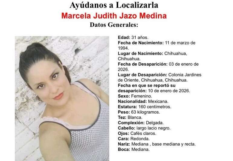 BUSCAN A MUJER DESAPARECIDA EN JARDINES DE ORIENTE