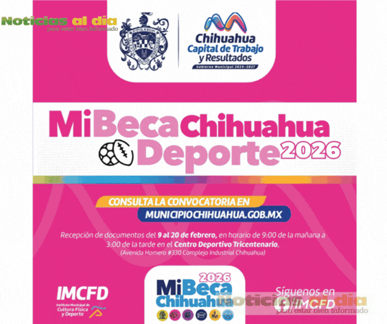 ABRE MUNICIPIO LA CONVOCATORIA MI BECA CHIHUAHUA DEL DEPORTE 2026