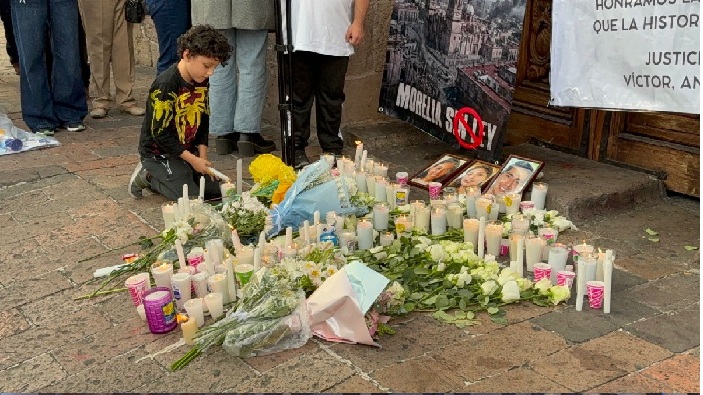 MANIFESTACIÓN EN MORELIA POR ASESINATO DE INTÉRPRETES DE LENGUA DE SEÑAS