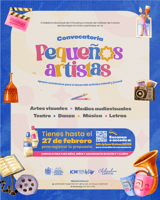 ABRE GOBIERNO MUNICIPAL CONVOCATORIA PEQUEÑOS ARTISTAS EN SU PRIMERA EDICIÓN