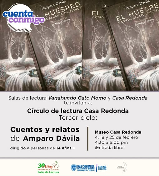 ¡EL CICLO DE LECTURA DE MUSEO CASA REDONDA SIGUE!
