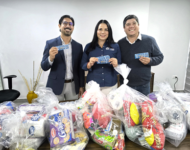 REGIDORES DEL PAN ENTREGAN DESPENSAS EN APOYO A LA LUCHA CONTRA EL CÁNCER INFANTIL