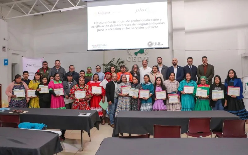 CONCLUYE CURSO DE PROFESIONALIZACIÓN DE INTÉRPRETES DE LENGUAS INDÍGENAS PARA LA ATENCIÓN EN SERVICIOS PÚBLICOS