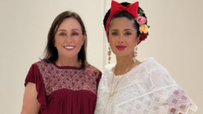 SALMA HAYEK REGRESA A VERACRUZ Y SE REÚNE CON ROCÍO NAHLE 