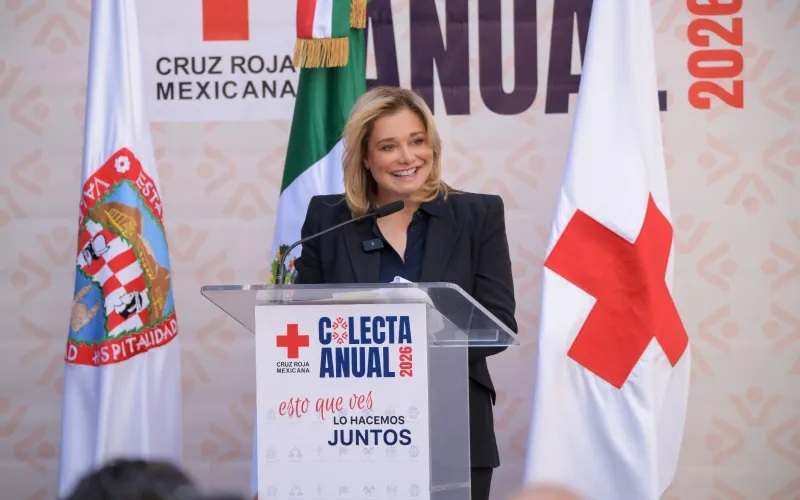 MARU CAMPOS ENCABEZA ARRANQUE DE LA COLECTA ANUAL DE CRUZ ROJA