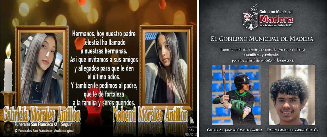 MUEREN 4 JÓVENES AL CAER TROCA A UN RÍO EN TEMÓSACHIC