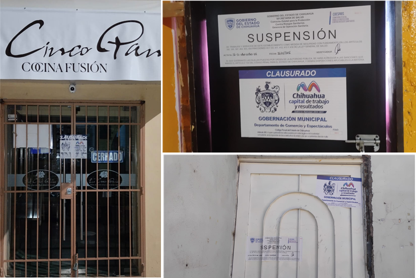CLAUSURA GOBERNACIÓN MUNICIPAL CUATRO ESTABLECIMIENTOS POR FALTAR A NORMATIVA