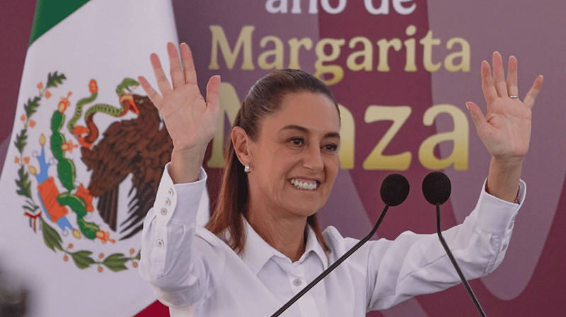 CLAUDIA SHEINBAUM PIDIÓ NO VIOLENCIA CONTRA LA MUJER RUMBO AL 8M.