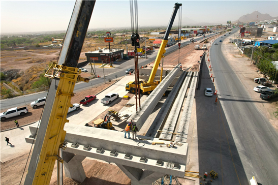 UN NUEVO CAMINO PARA LAS FAMILIAS: CONTINÚA MUNICIPIO CONSTRUCCIÓN DE PASO SUPERIOR EN ZONA ORIENTE