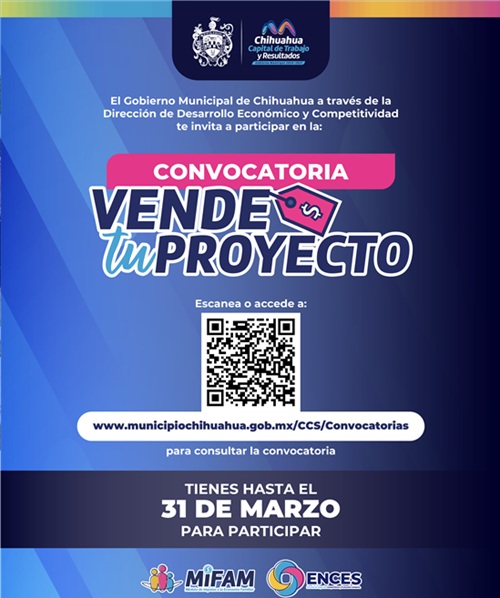 AÚN PUEDES FORTALECER TU NEGOCIO CON PROGRAMA DEL MUNICIPIO “VENDE TU PROYECTO 2026”