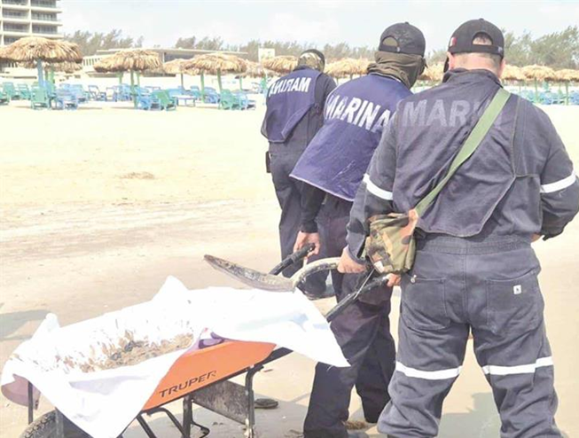 LA MARINA CONFIRMÓ LA PRESENCIA DE MANCHAS DE HIDROCARBURO EN PLAYA MIRAMAR DE TAMAULIPAS 