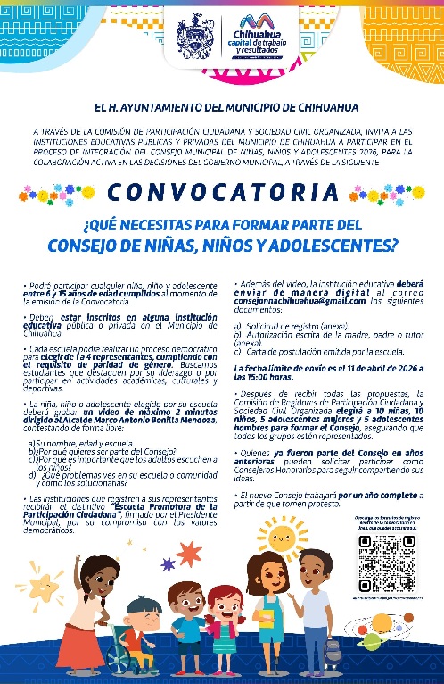 INVITA REGIDORA A PARTICIPAR PARA EL CONSEJO DE NIÑAS, NIÑOS Y ADOLESCENTES 2026
