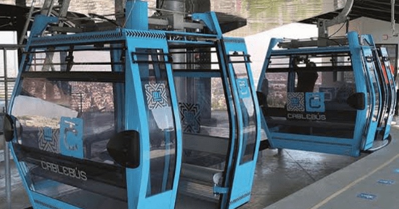 CABLEBUS ‘SANTA LUCÍA’ PASA SOBRE MINAS HISTÓRICAS Y ÁREAS DE HUNDIMIENTO.