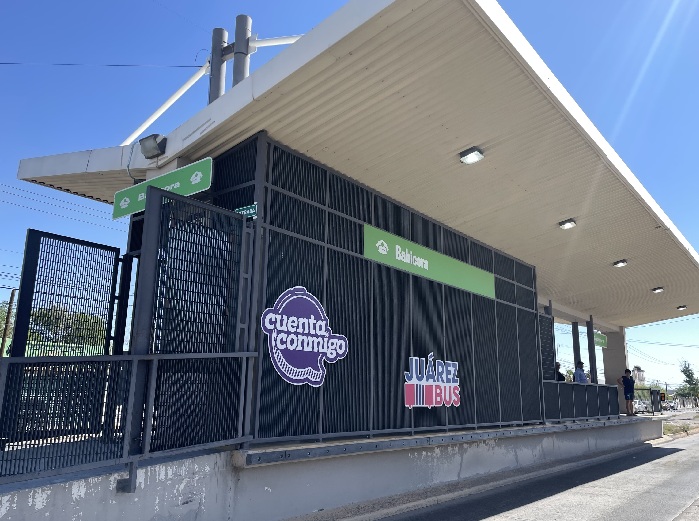 CAM MÓVIL DE JUÁREZ BUS ESTARÁ A UN COSTADO DE LA ESTACIÓN BABÍCORA DEL BRT-1