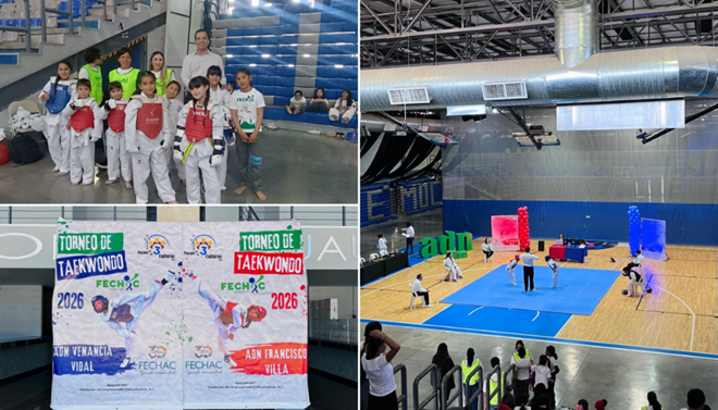 IMPULSAN FECHAC Y PUENTE DE LAS TRES CULTURAS EL DESARROLLO INTEGRAL DE NIÑAS Y NIÑOS A TRAVÉS DEL TORNEO DE TAEKWONDO EN LA REGIÓN DE CUAUHTÉMOC
