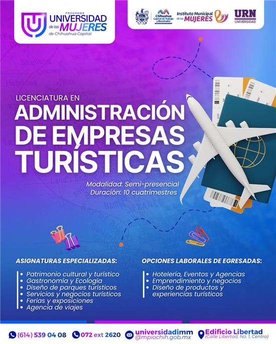 ABRE MUNICIPIO INSCRIPCIONES PARA ESTUDIAR DERECHO O TURISMO EN LA UNIVERSIDAD DE LAS MUJERES EN ALIANZA CON URN