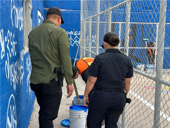 REFUERZA DSPM ACCIONES CONTRA PINTAS Y GRAFITI PARA RECUPERAR ESPACIOS PÚBLICOS