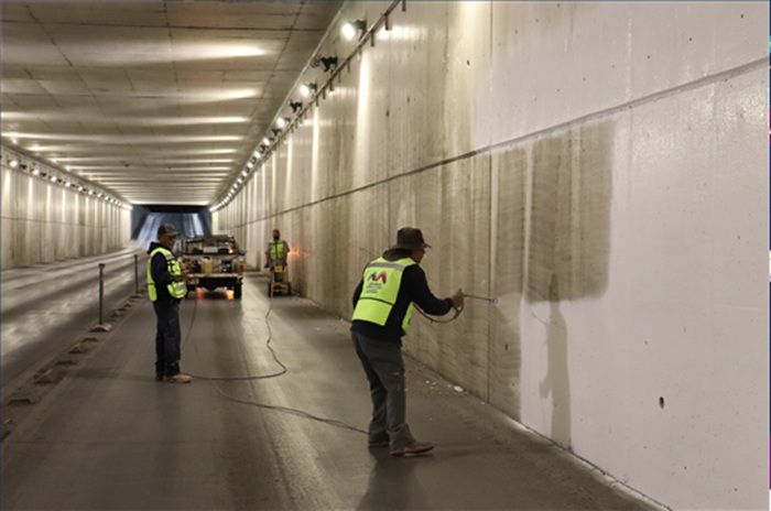 ANUNCIA GOBIERNO MUNICIPAL TRABAJOS DE PINTURA EN TÚNEL DE LA CANTERA Y RAMÍREZ CALDERÓN