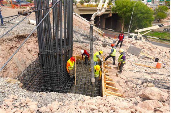 AVANZA MUNICIPIO CON LAS CIMENTACIONES DE LA GAZA DE INCORPORACIÓN