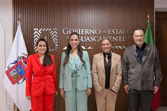 MARU CAMPOS SE REÚNE CON GOBERNADORES DE AGUASCALIENTES, GUANAJUATO Y QUERÉTARO