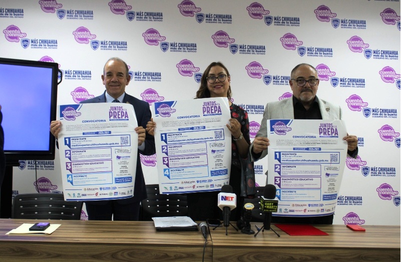 PRESENTAN EN CIUDAD JUÁREZ LA CONVOCATORIA “JUNTOS A LA PREPA. MI DERECHO. MI LUGAR”