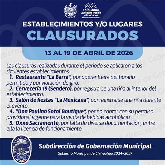 REFUERZA GOBERNACIÓN MUNICIPAL INSPECCIONES Y VIGILANCIA PARA UN ENTORNO MÁS SEGURO
