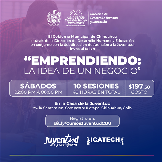 SI BUSCAS APRENDER JAPONÉS O EMPRENDIMIENTO, MUNICIPIO TE INVITA A ESTOS TALLERES