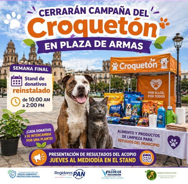 CERRARÁN CAMPAÑA DEL CROQUETÓN EN PLAZA DE ARMAS