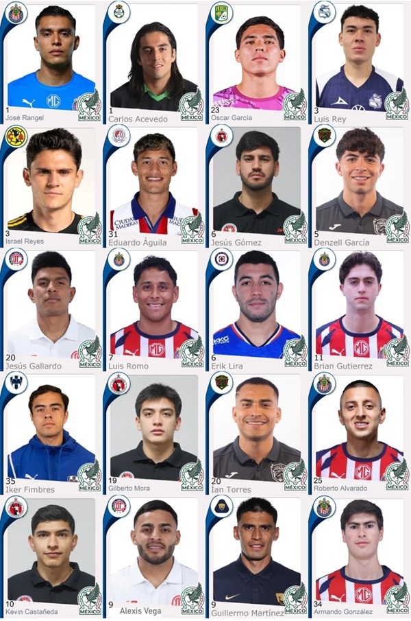ENCABEZAN CINCO DE CHIVAS LISTA DEL TRI PARA CONCENTRACIÓN