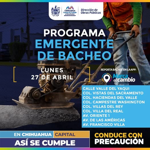 PROGRAMA EMERGENTE DE BACHEO
