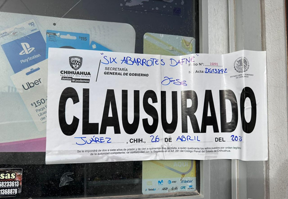 REALIZA GOBERNACIÓN ESTATAL 358 INSPECCIONES Y CLAUSURA 17 ESTABLECIMIENTOS EN LA ÚLTIMA SEMANA