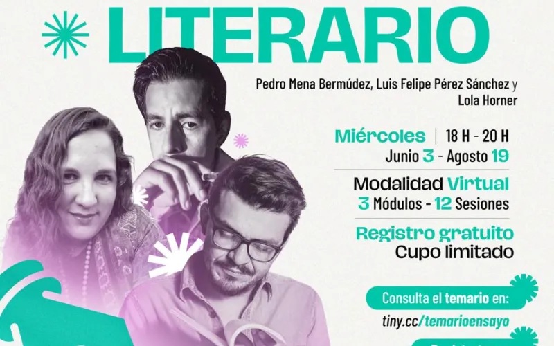 INVITA CULTURA A AUTORES A PROFESIONALIZARSE EN CREACIÓN LITERARIA