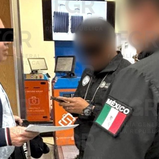 MIGUEL “N”, IDENTIFICADO COMO SOCIO DEL CLUB NOCTURNO SOLID GOLD DE LA CDMX, FUE DETENIDO EN EL AICM