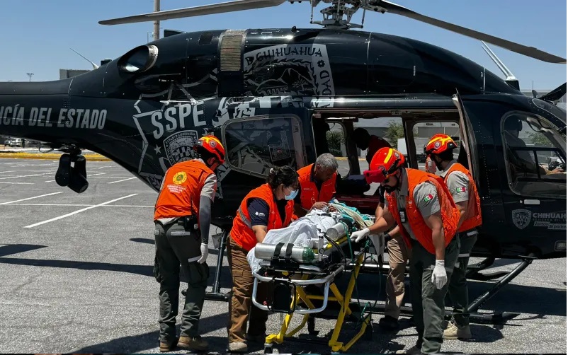 REALIZA GOBIERNO DEL ESTADO TRASLADO AEROMÉDICO DE PACIENTE LESIONADO