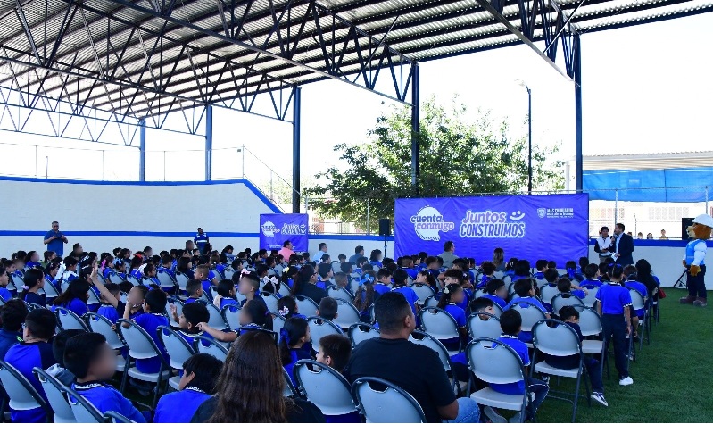 INAUGURA ESTADO TECHUMBRE CON INVERSIÓN DE MÁS DE 4 MDP EN LA PRIMARIA CARLA MARÍA HERRERA