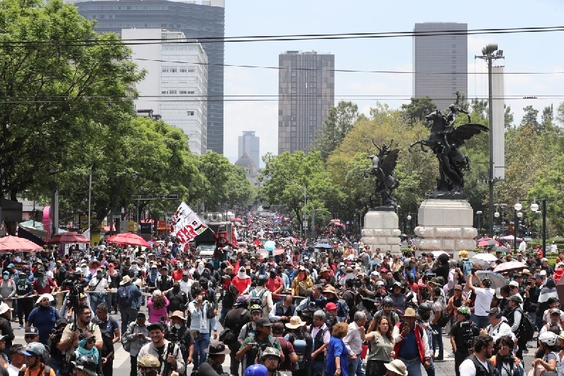 LA DIRIGENCIA DE LA CNTE MANIFESTÓ QUE SÓLO LA PRESIDENTA CLAUDIA SHEINBAUM PUEDE ESTABLECER UNA RUTA PARA CUMPLIR CON SUS DEMANDAS