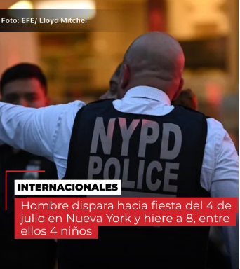 UN HOMBRE ABRIÓ FUEGO CONTRA UNA CELEBRACIÓN POR EL DÍA DE LA INDEPENDENCIA DE ESTADOS UNIDOS EN BROOKLYN, NUEVA YORK.