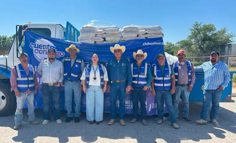ENTREGA GOBIERNO DEL ESTADO MÁS DE 6.1 TONELADAS DE SEMILLA DE SORGO A PRODUCTORES DE JUÁREZ, GUADALUPE Y PRÁXEDIS G. GUERRERO