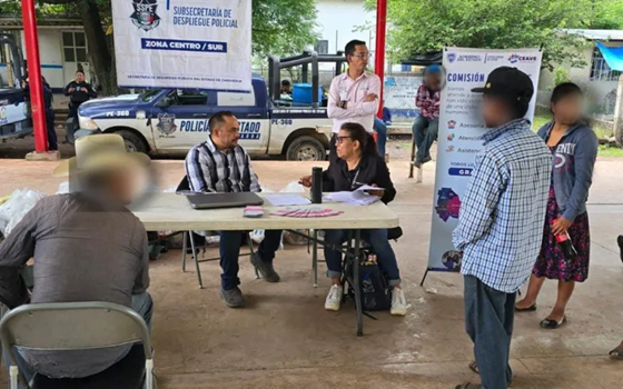 BRINDAN FISCALÍA SUR Y CEAVE ATENCIÓN INTEGRAL A LOS HABITANTES DEL POBLADO CINCO LLAGAS