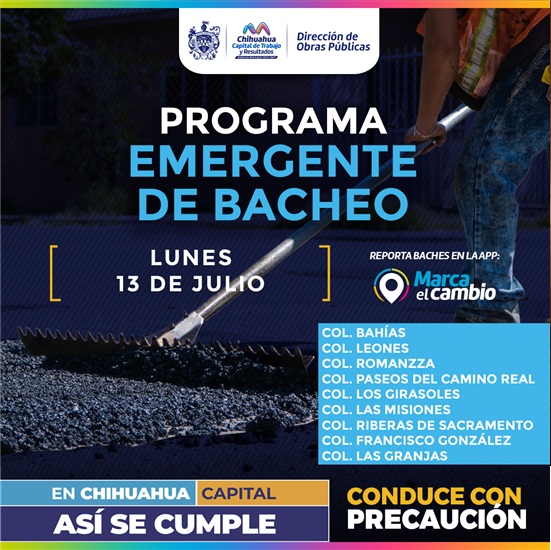 PONIENTE 5 ES UNA OBRA PARA CHIHUAHUA, NO PARA UN GOBIERNO: BONILLA