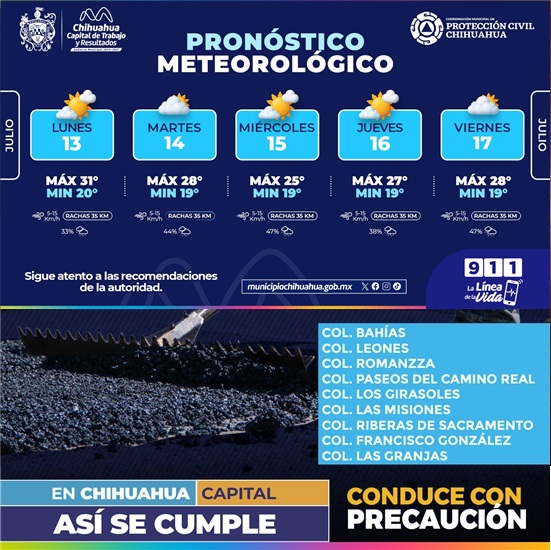 MANTIENE PROTECCIÓN CIVIL MUNICIPAL PRONÓSTICO DE LLUVIAS; NO BAJES LA GUARDIA Y SIGUE LAS RECOMENDACIONES